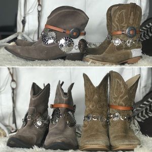 Matching reworked boots “mommy and me”